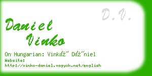 daniel vinko business card